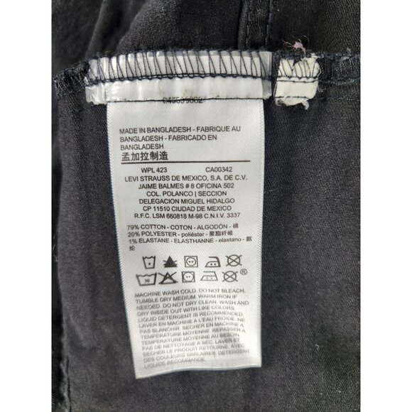 Levi's Women's Original Trucker Jacket Black Stretchy Size 2X/2TG/2EG - Picture 8 of 13